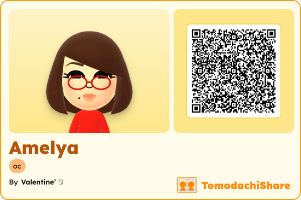 Amelya, a female Mii  with tags: oc