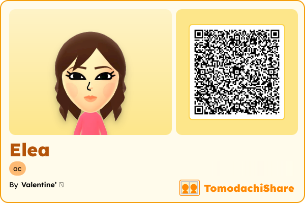 Elea, a female Mii  with tags: oc