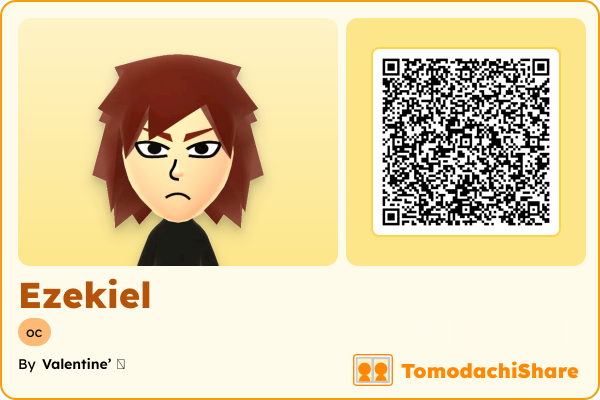 Ezekiel, a male Mii  with tags: oc