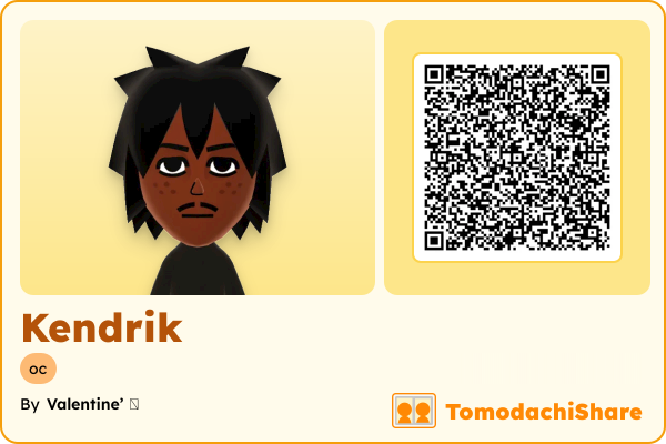Kendrik, a male Mii  with tags: oc