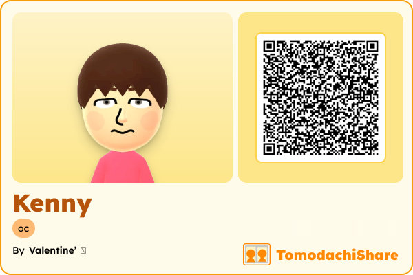 Kenny, a male Mii  with tags: oc
