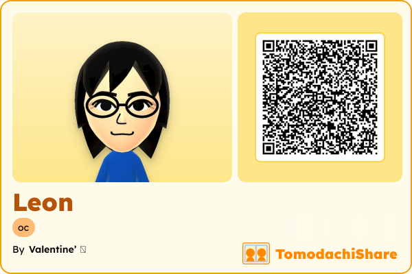 Leon, a male Mii  with tags: oc