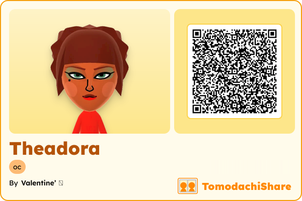 Theadora, a female Mii  with tags: oc