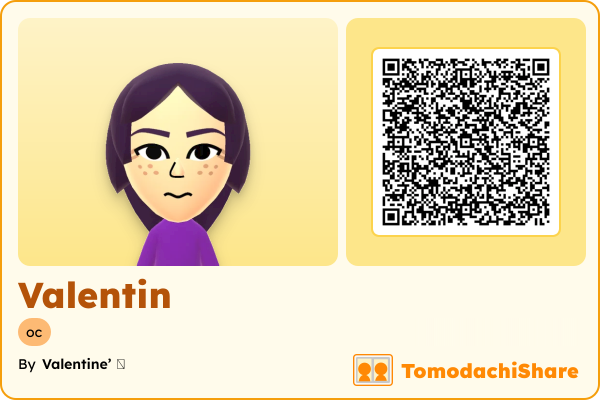 Valentin, a male Mii  with tags: oc