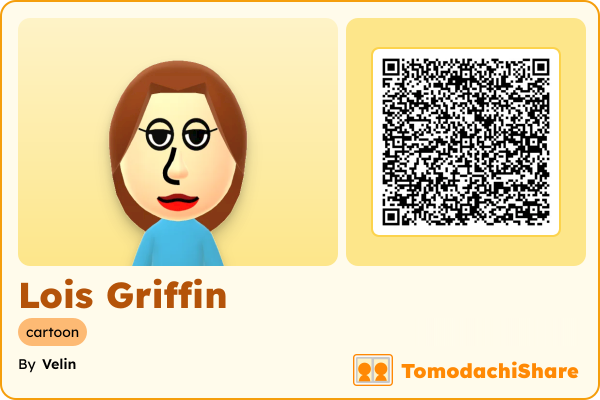 Lois Griffin, a female Mii  with tags: cartoon