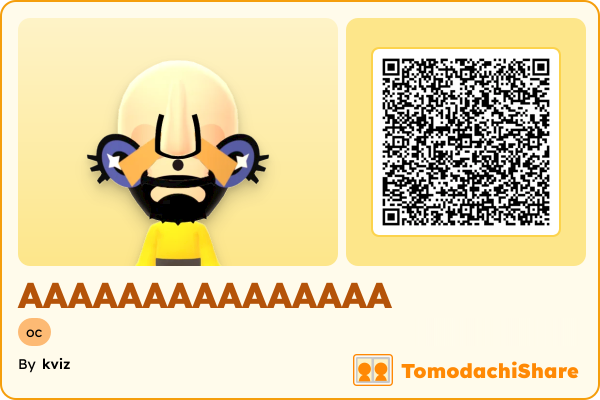 AAAAAAAAAAAAAAA, a male Mii  with tags: oc