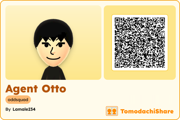 Agent Otto, a male Mii  with tags: oddsquad