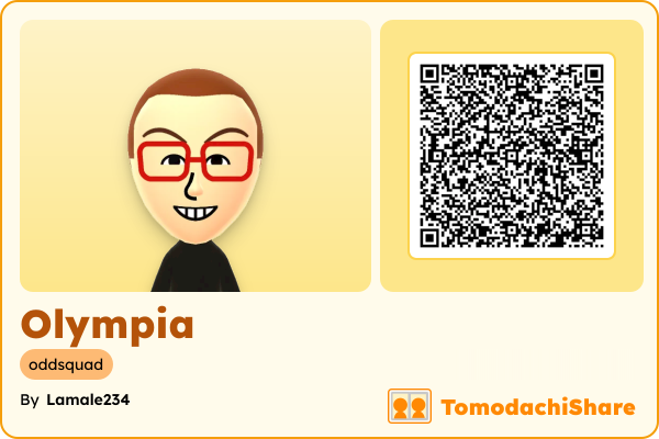 Olympia, a female Mii  with tags: oddsquad