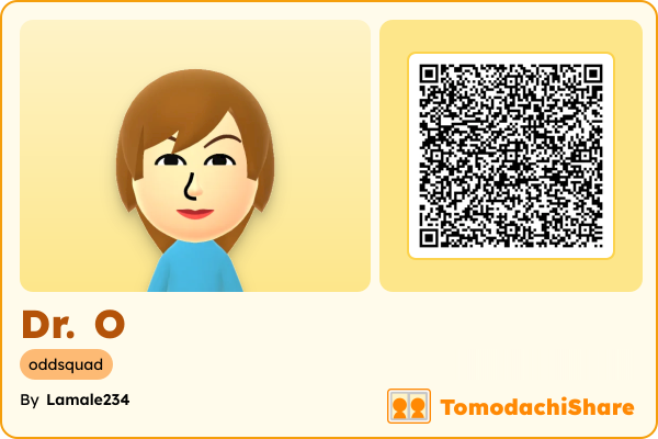 Dr. O, a female Mii  with tags: oddsquad
