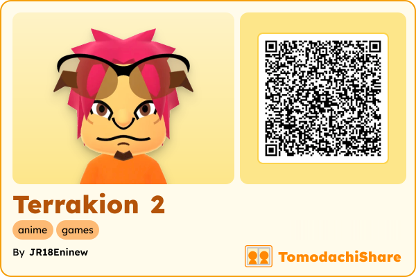 Terrakion 2, a male Mii  with tags: anime, games