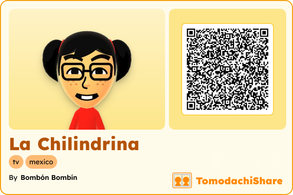 La Chilindrina, a female Mii  with tags: tv, mexico