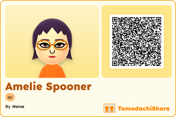 Amelie Spooner, a female Mii  with tags: oc