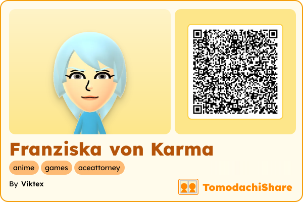 Franziska von Karma, a female Mii  with tags: anime, games, aceattorney