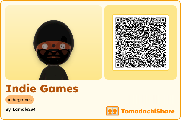 Indie Games, a male Mii  with tags: indiegames
