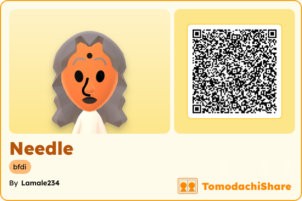 Needle, a female Mii  with tags: bfdi