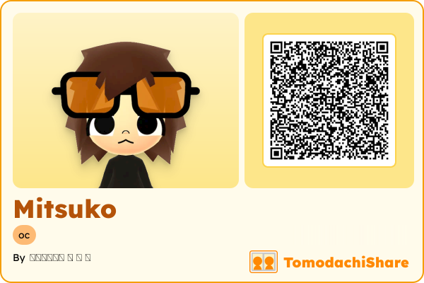Mitsuko, a female Mii  with tags: oc