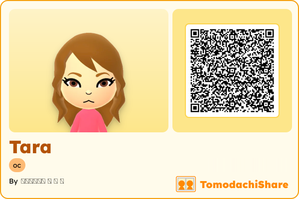 Tara, a female Mii  with tags: oc