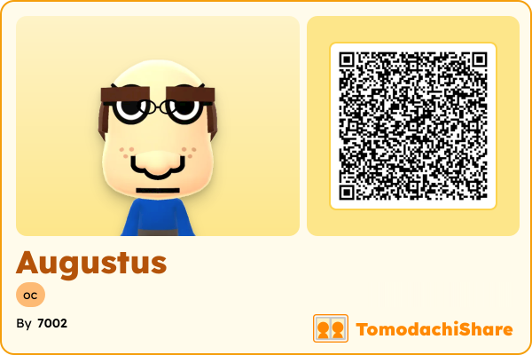 Augustus, a male Mii  with tags: oc