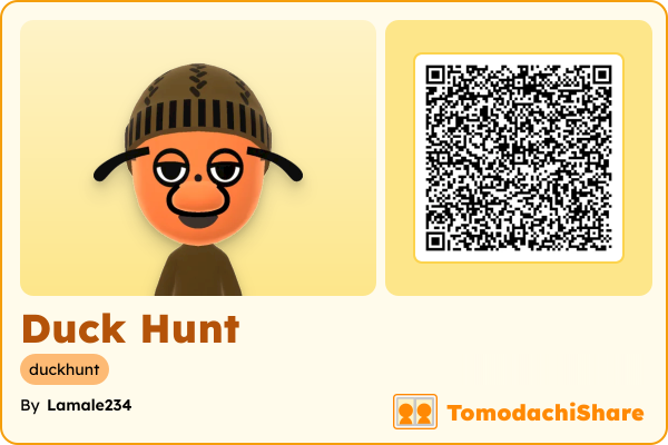 Duck Hunt, a male Mii  with tags: duckhunt