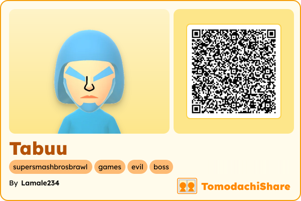 Tabuu, a male Mii  with tags: supersmashbrosbrawl, games, evil, boss