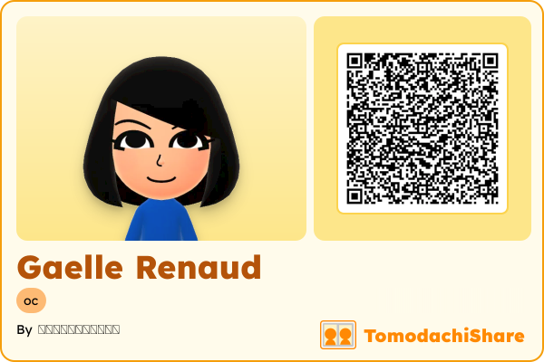 Gaelle Renaud, a female Mii  with tags: oc
