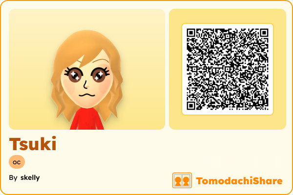 Tsuki, a female Mii  with tags: oc