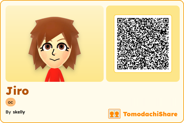 Jiro, a male Mii  with tags: oc
