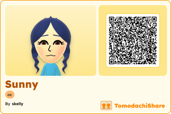 Sunny, a male Mii  with tags: oc