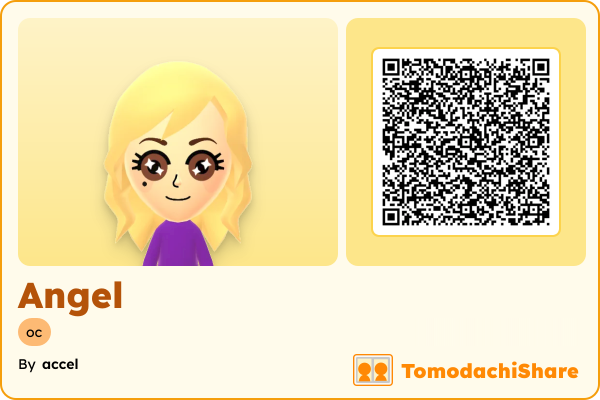 Angel, a female Mii  with tags: oc