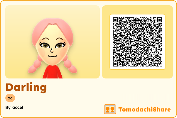 Darling, a female Mii  with tags: oc