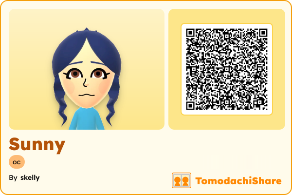Sunny, a male Mii  with tags: oc
