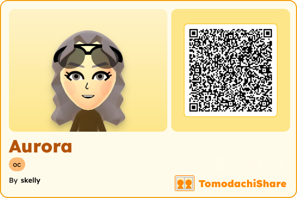 Aurora, a female Mii  with tags: oc
