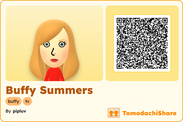 Buffy Summers, a female Mii  with tags: buffy, tv