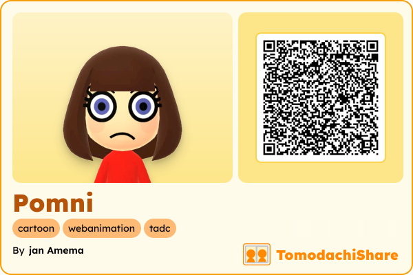 Pomni, a female Mii  with tags: cartoon, webanimation, tadc