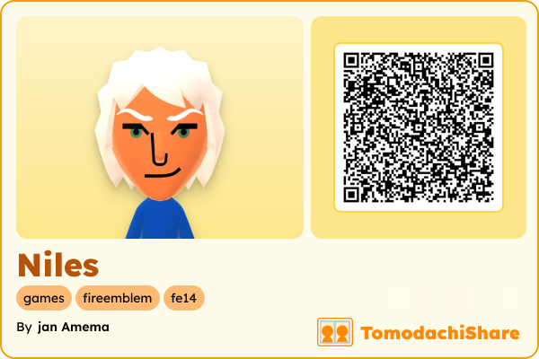 Niles, a male Mii  with tags: games, fireemblem, fe14