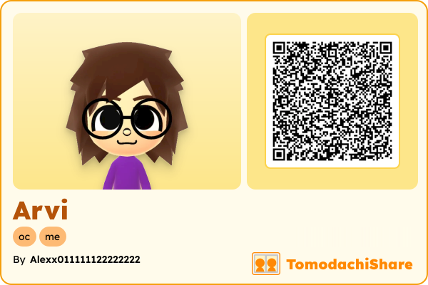 Arvi, a male Mii  with tags: oc, me