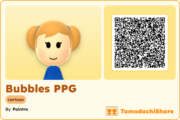 Bubbles PPG, a female Mii  with tags: cartoon