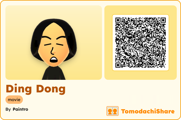 Ding Dong, a male Mii  with tags: movie
