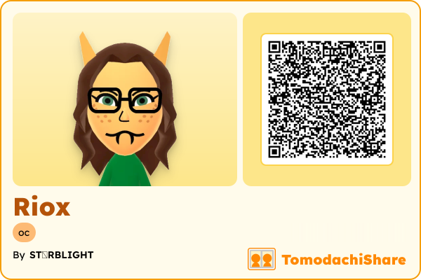 Riox, a female Mii  with tags: oc