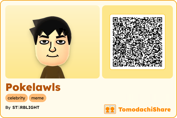 Pokelawls, a female Mii  with tags: celebrity, meme