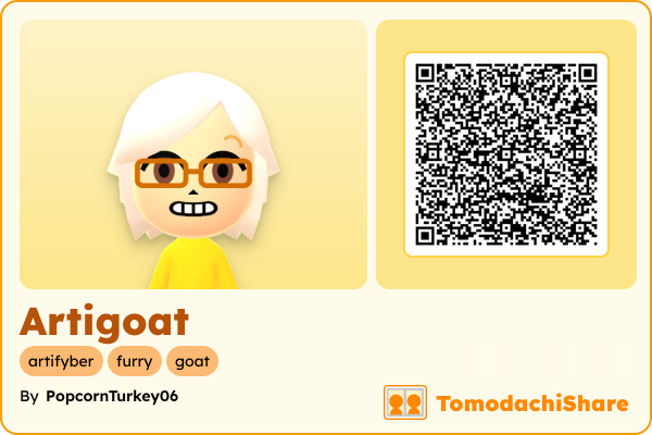 Artigoat, a male Mii  with tags: artifyber, furry, goat