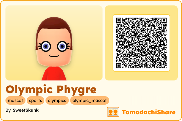 Olympic Phygre, a female Mii  with tags: mascot, sports, olympics, olympic_mascot