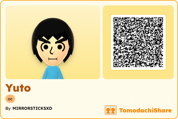 Yuto, a male Mii  with tags: oc