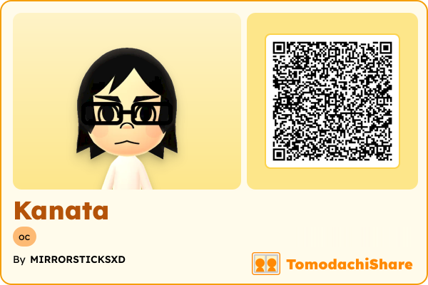 Kanata, a female Mii  with tags: oc