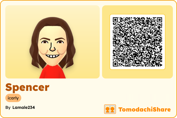 Spencer, a male Mii  with tags: icarly
