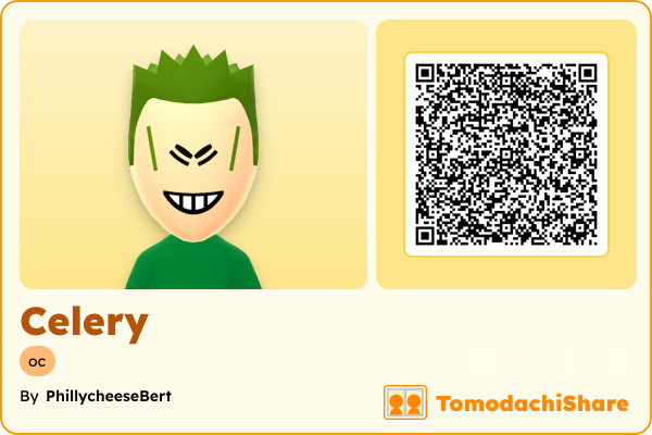 Celery, a female Mii  with tags: oc