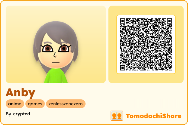 Anby, a female Mii  with tags: anime, games, zenlesszonezero