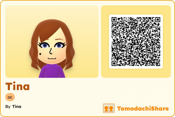 Tina, a female Mii  with tags: oc