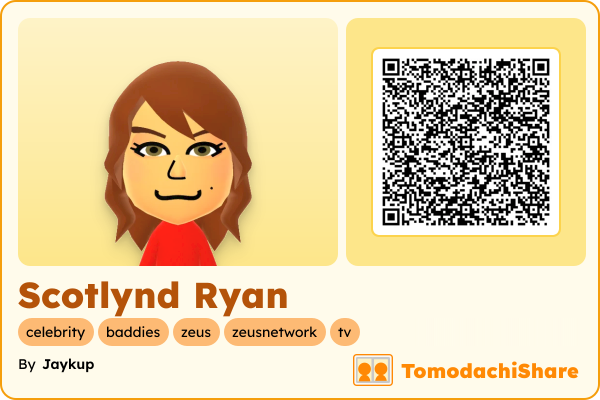 Scotlynd Ryan, a female Mii  with tags: celebrity, baddies, zeus, zeusnetwork, tv