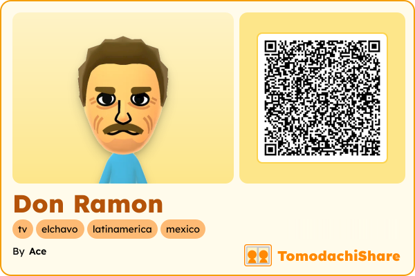 Don Ramon, a male Mii  with tags: tv, elchavo, latinamerica, mexico